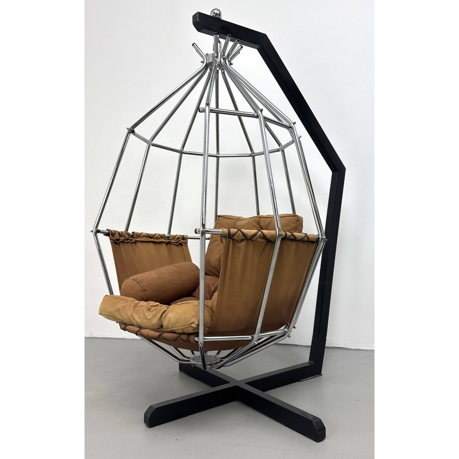 Vintage Mid Century Modern Hanging Parrot Lounge Swing Chair from Denmark IB Arberg (1 of 9)
