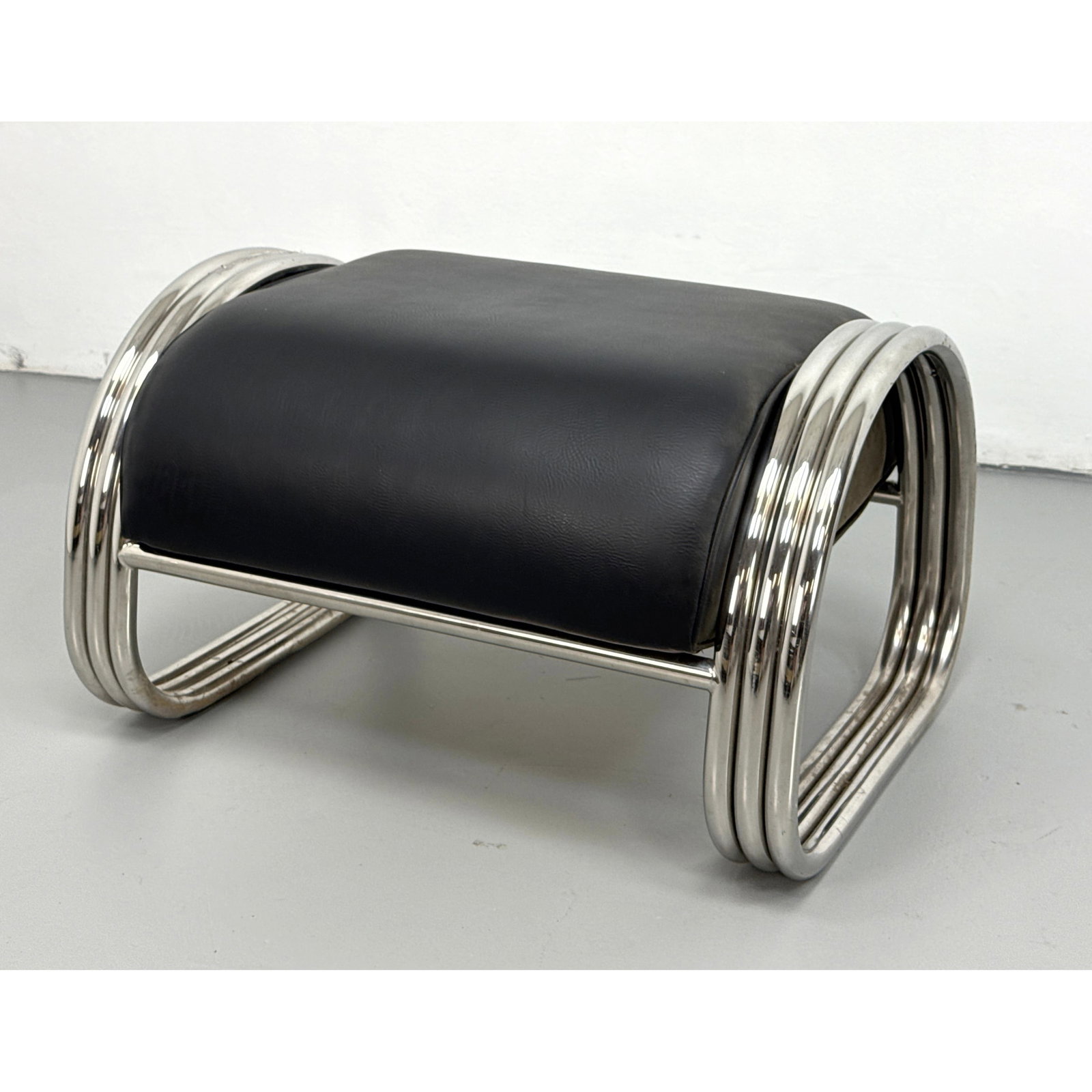 Contemporary Kem Weber style Ottoman Stool. (1 of 9)