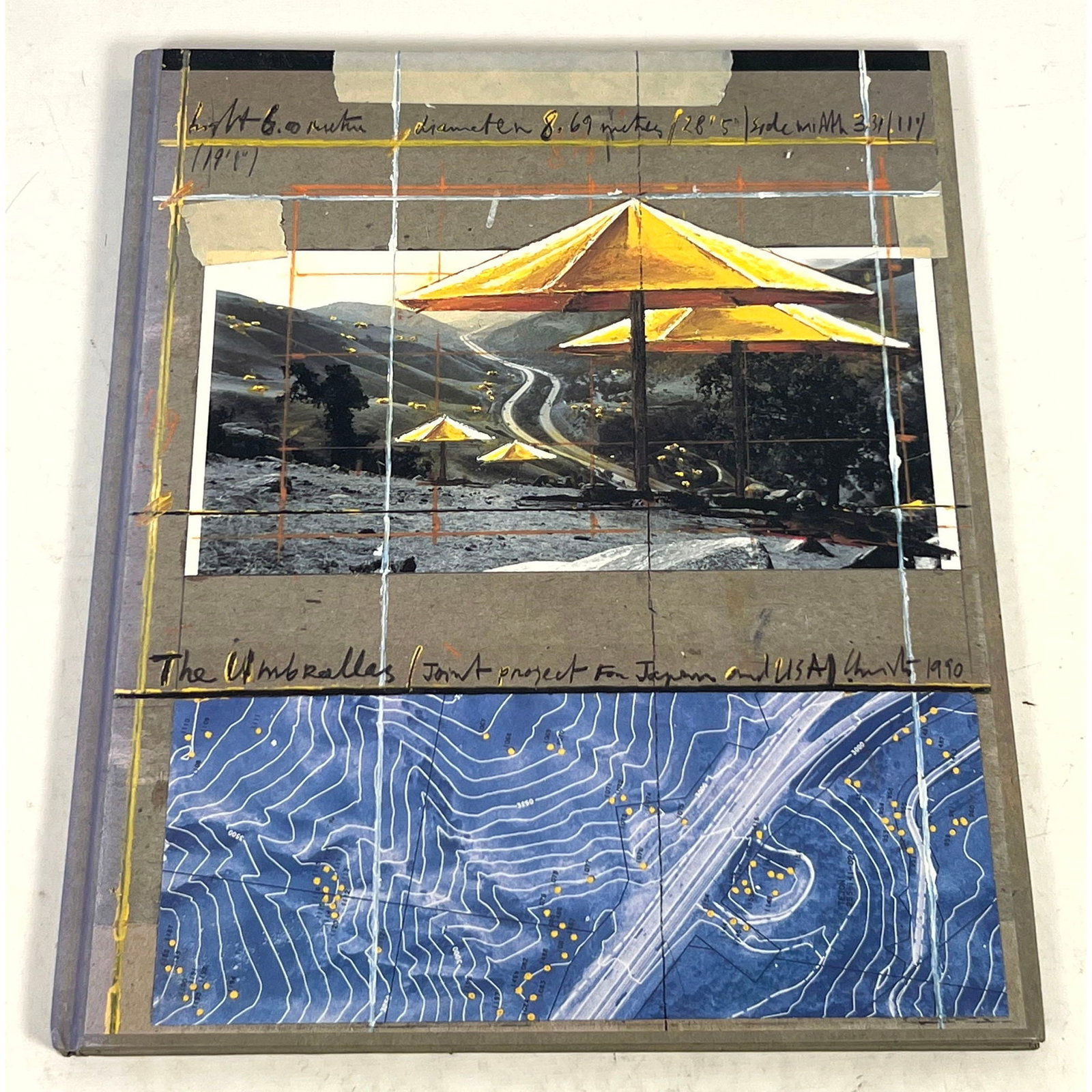 Christo. The Accordion-Fold Book for The Umbrellas, Joint Project for Japan and U.S.A. Bedford Arts, (1 of 14)
