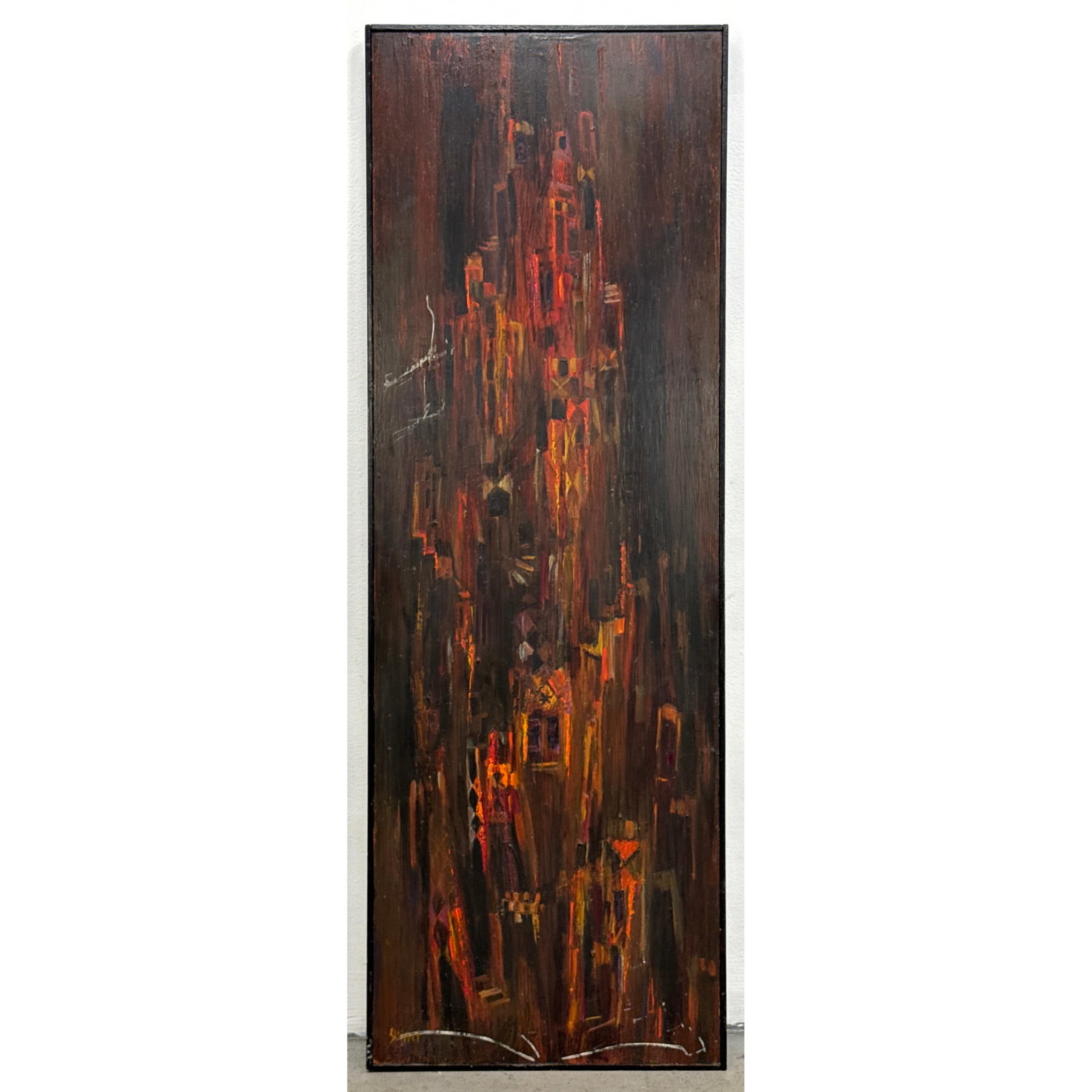 Ann Tunis Summy Acrylic Painting on Panel Tower of Babel Mid Century Modern Abstract Expressionist S (1 of 10)