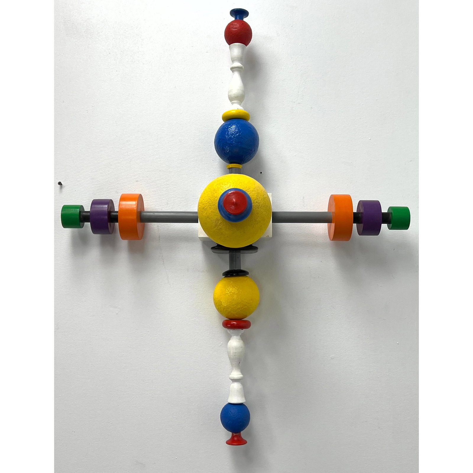 DE STIJL Style Wall Sculpture. . Colorful Mixed media sculpture. Painted Foam and Wood. (1 of 9)
