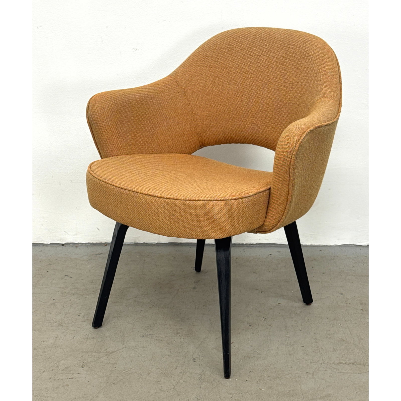 Knoll Eero Saarinen Executive Armchair with Fixed Black Wood Legs. (1 of 9)