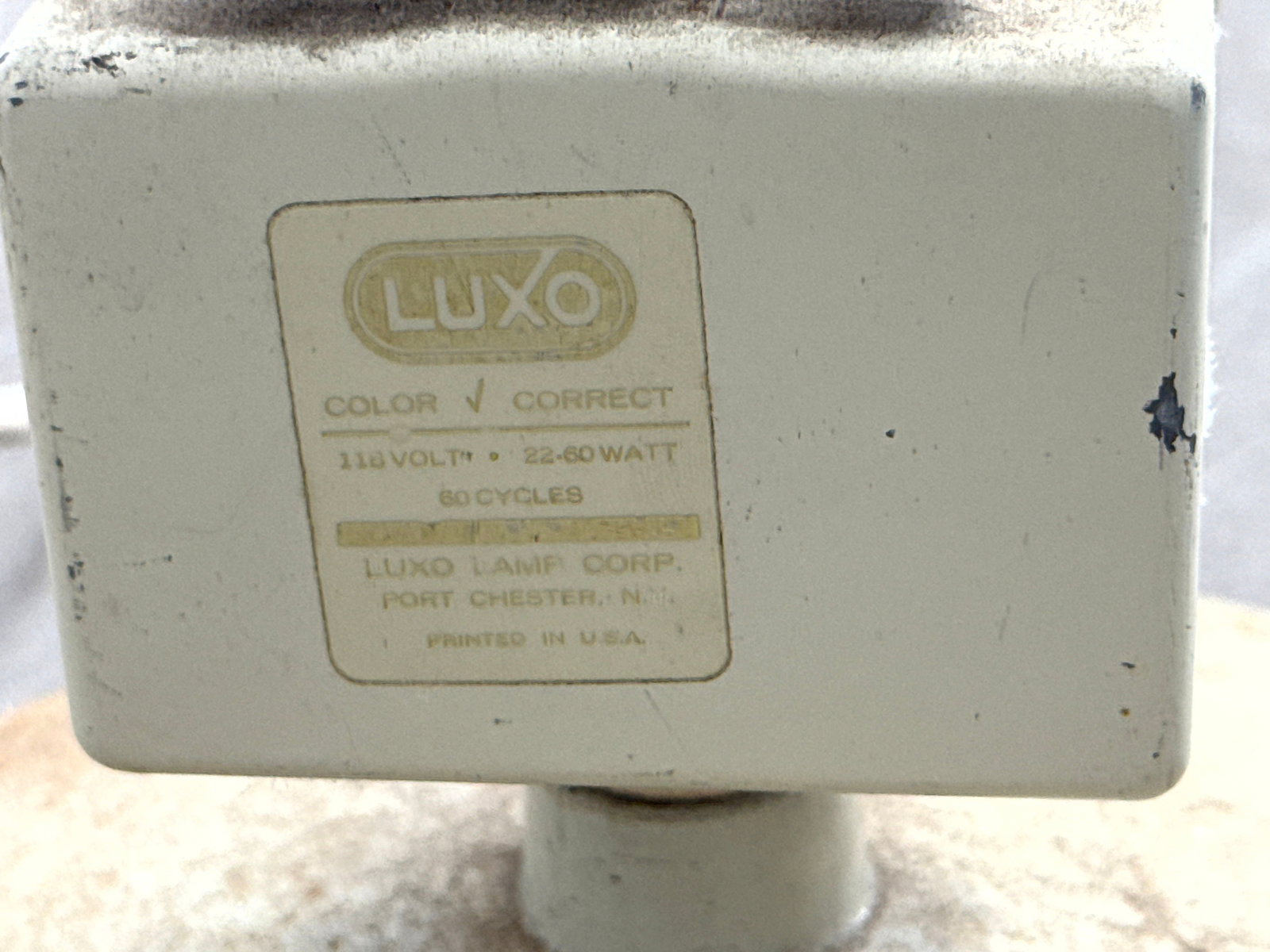 Luxo Floor Task Lamp. Spring adjustable. - 8