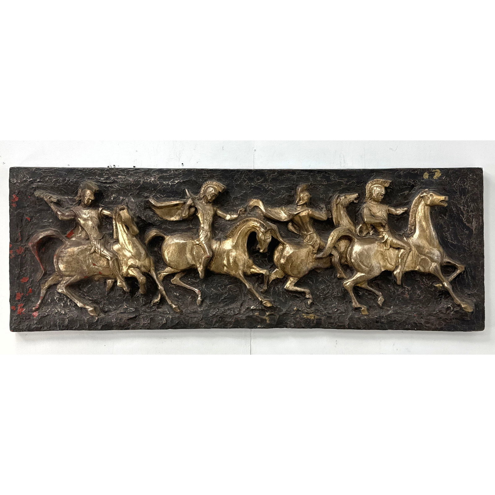 Fiberglass, relief sculpture by Finesse Originals designed by Juan Garcia Segura: Fiberglass, relief sculpture by Finesse Originals designed by Juan Garcia Segura Dimensions: Height: 21.5 inches, Width: 61.5 inches, Depth: 5 inches. ---