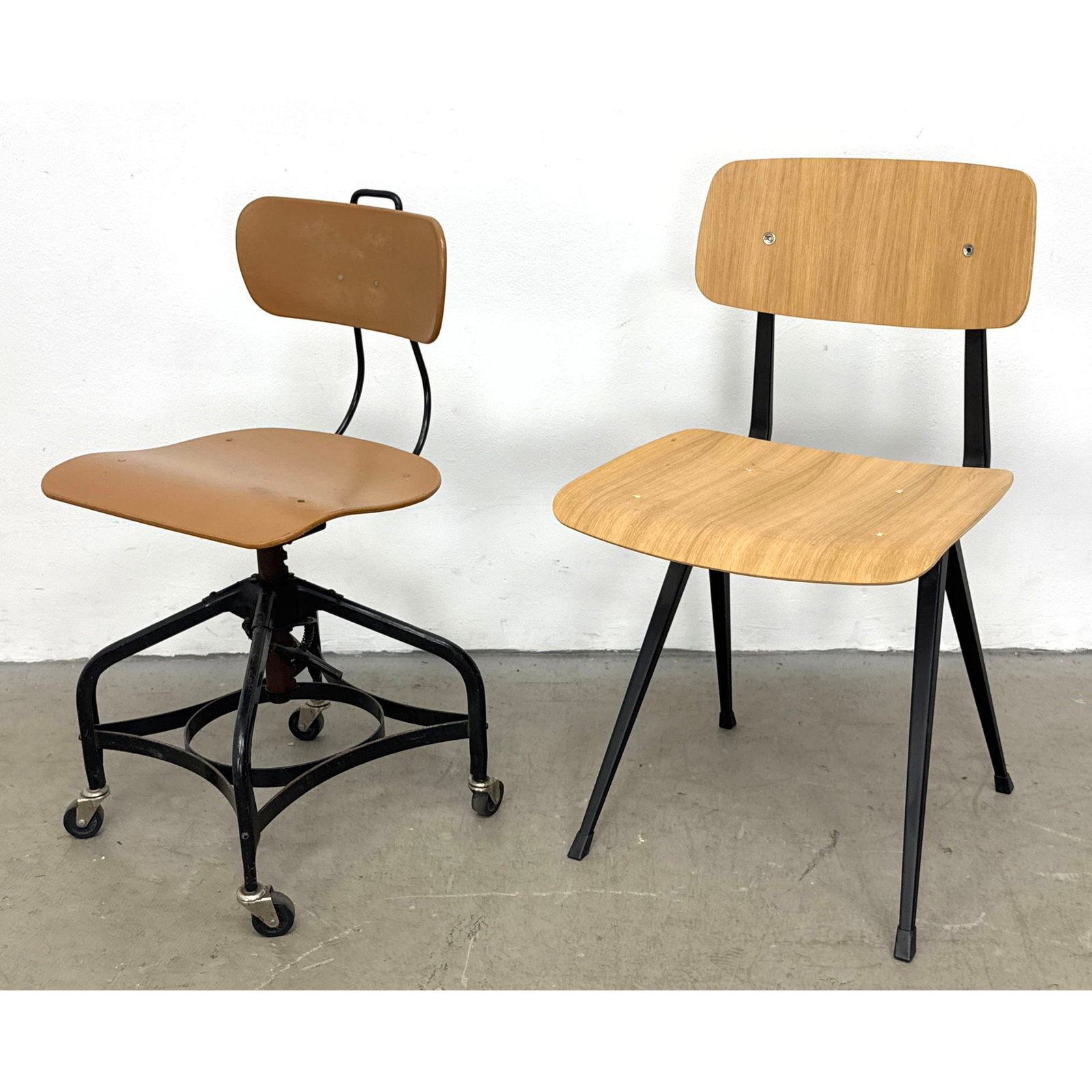 2 industrial Chairs including a Toledo Metal Furniture Company Swivel Task Chair and a Mid Century M (1 of 13)