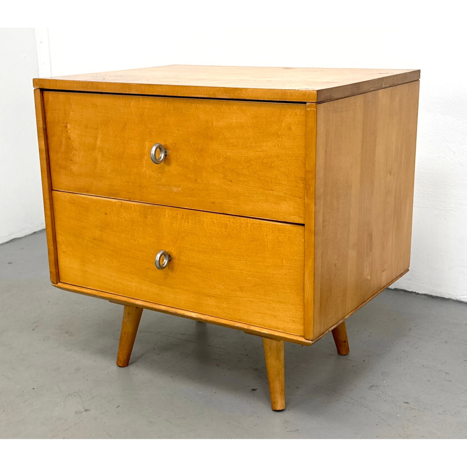 Mid Century Paul McCobb Planner Group 2 Drawer Chest of Drawers Nightstand, Label (1 of 12)