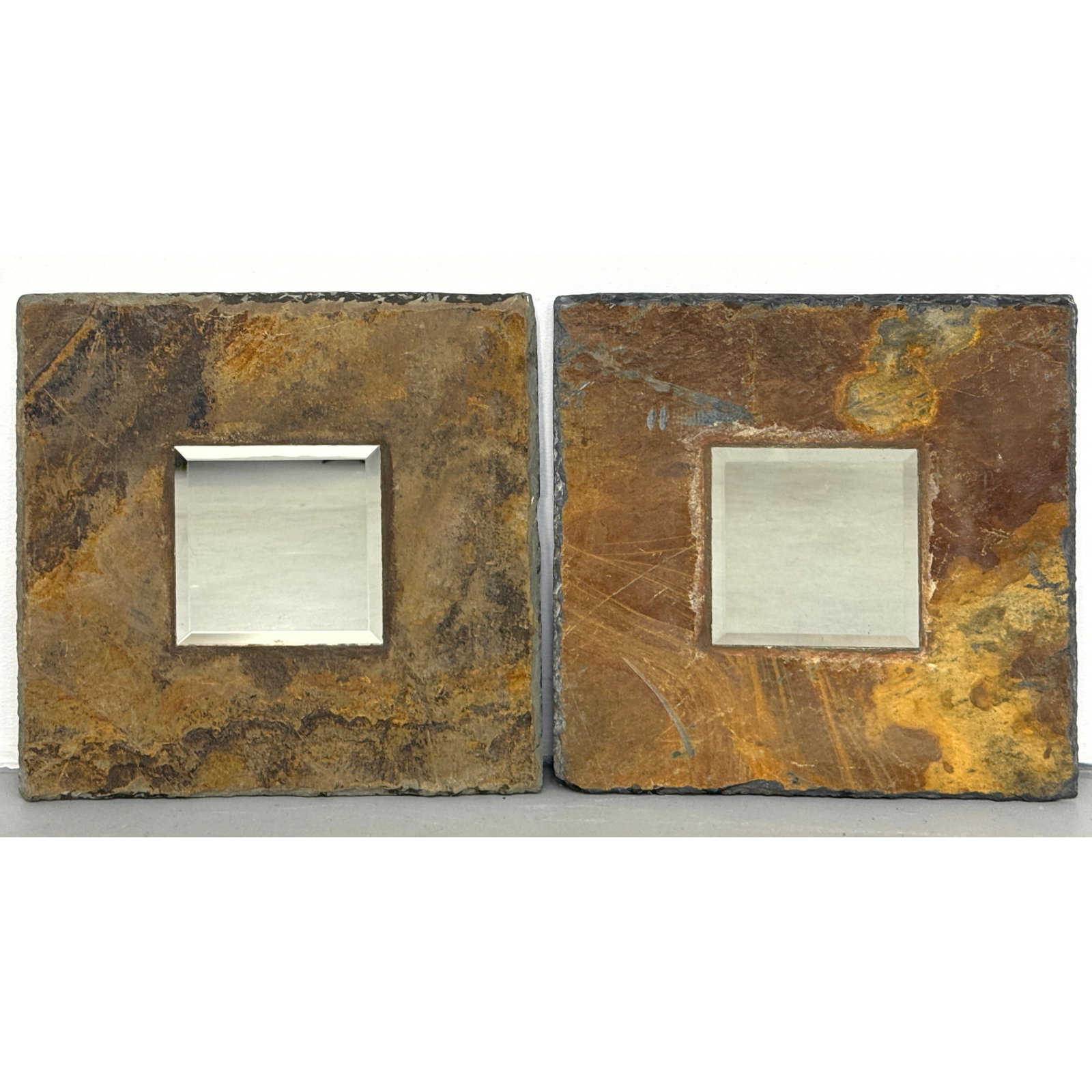 Pair Uttermost Natural Slate Wall Mirrors. Item 11002. (1 of 11)