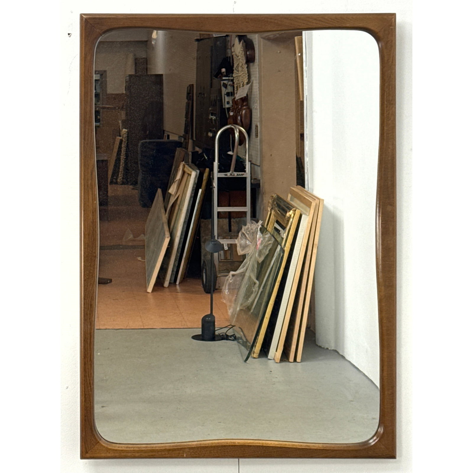 American of Martinsville Walnut mirror unsigned.: American of Martinsville Walnut mirror unsigned. Dimensions: Height: 42 inches, Width: 30 inches. ---
