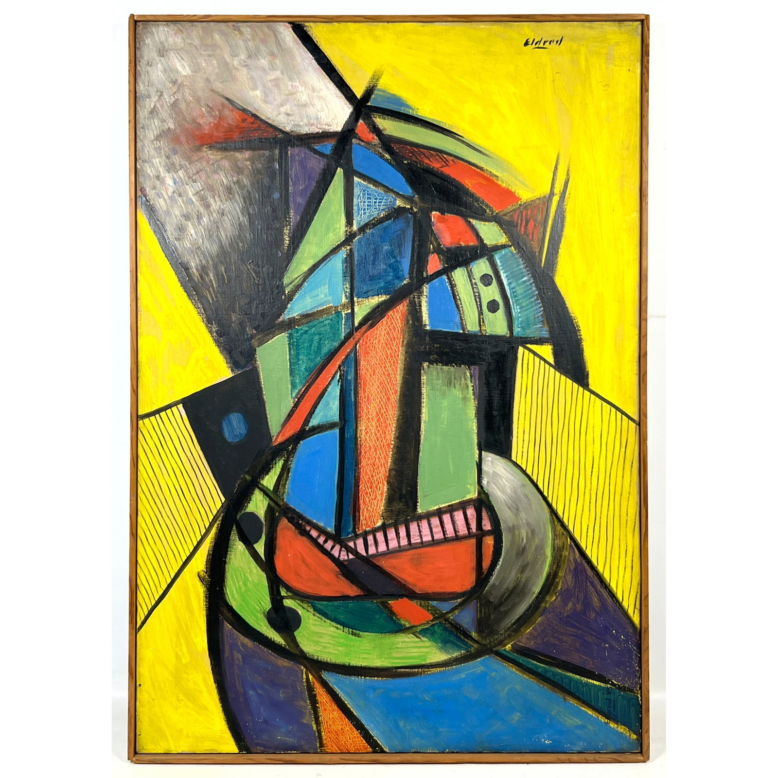 Thomas Eldred Abstract Modern Painting on Canvas. (1 of 11)