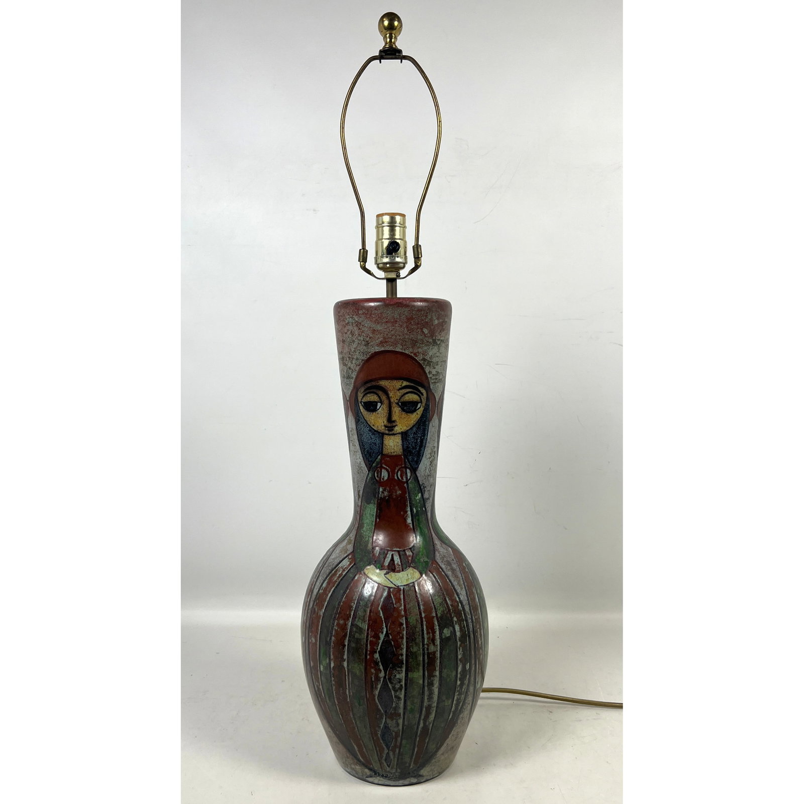 Marianne Starck for Michael Andersen and Son Studio Pottery Table Lamp. Lyfa Persia Glaze with Styli (1 of 13)