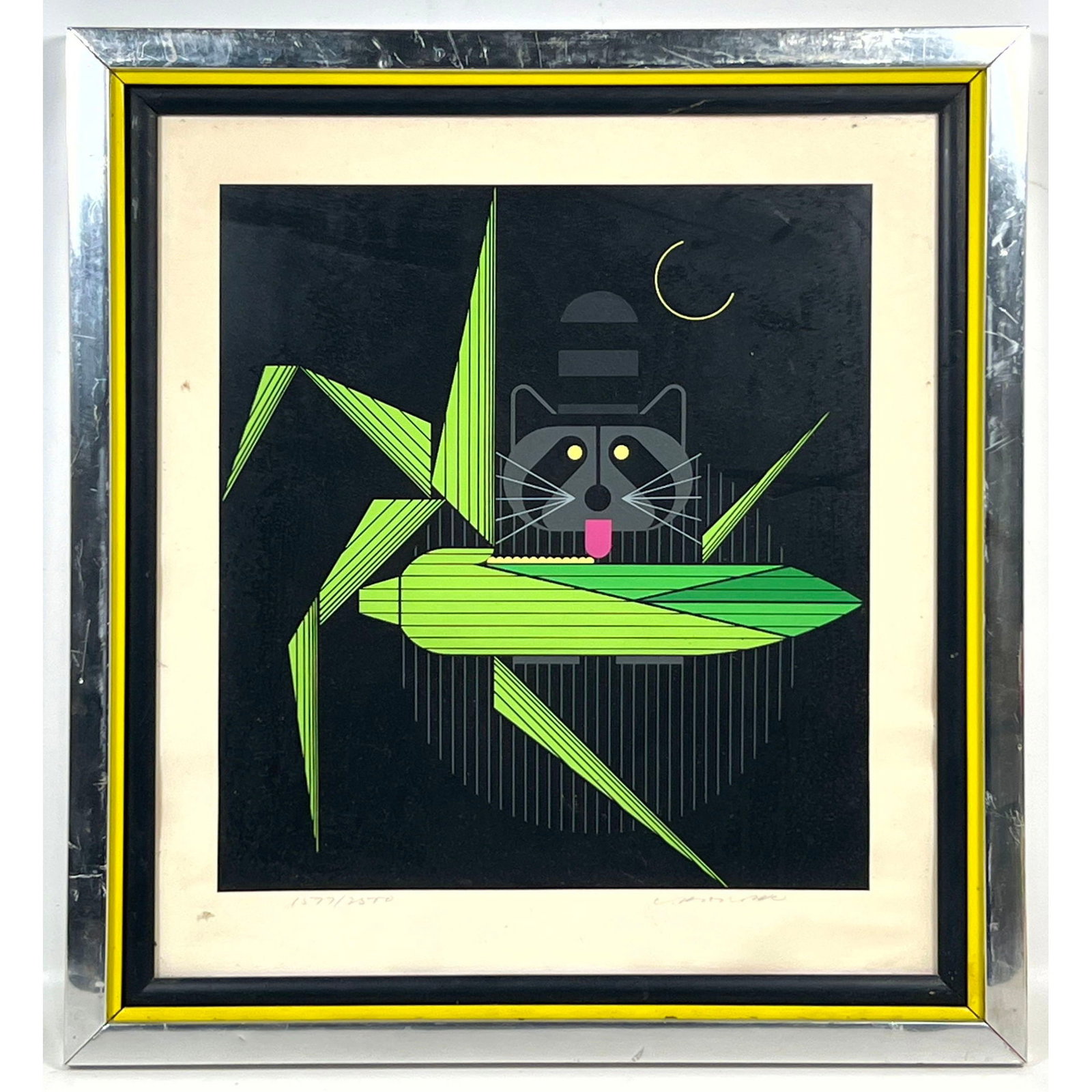Charley Harper Cornprone Limited Edition Serigraph. Signed and Numbered 1577/2500. Dated 1976. (1 of 12)