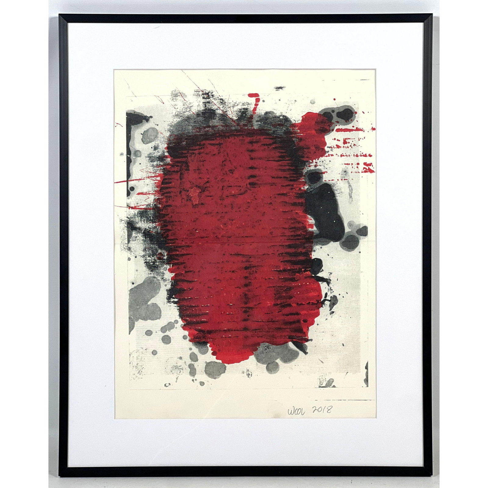 Christopher Wool untitled offset lithograph print for W magazine: Christopher Wool untitled offset lithograph print for W magazine Dimensions: Frame Height: 20.5 inches, Frame Width: 16.5 inches. - Image Size: Image Height: 15.5 inches, Image Width: 11.5 inches.