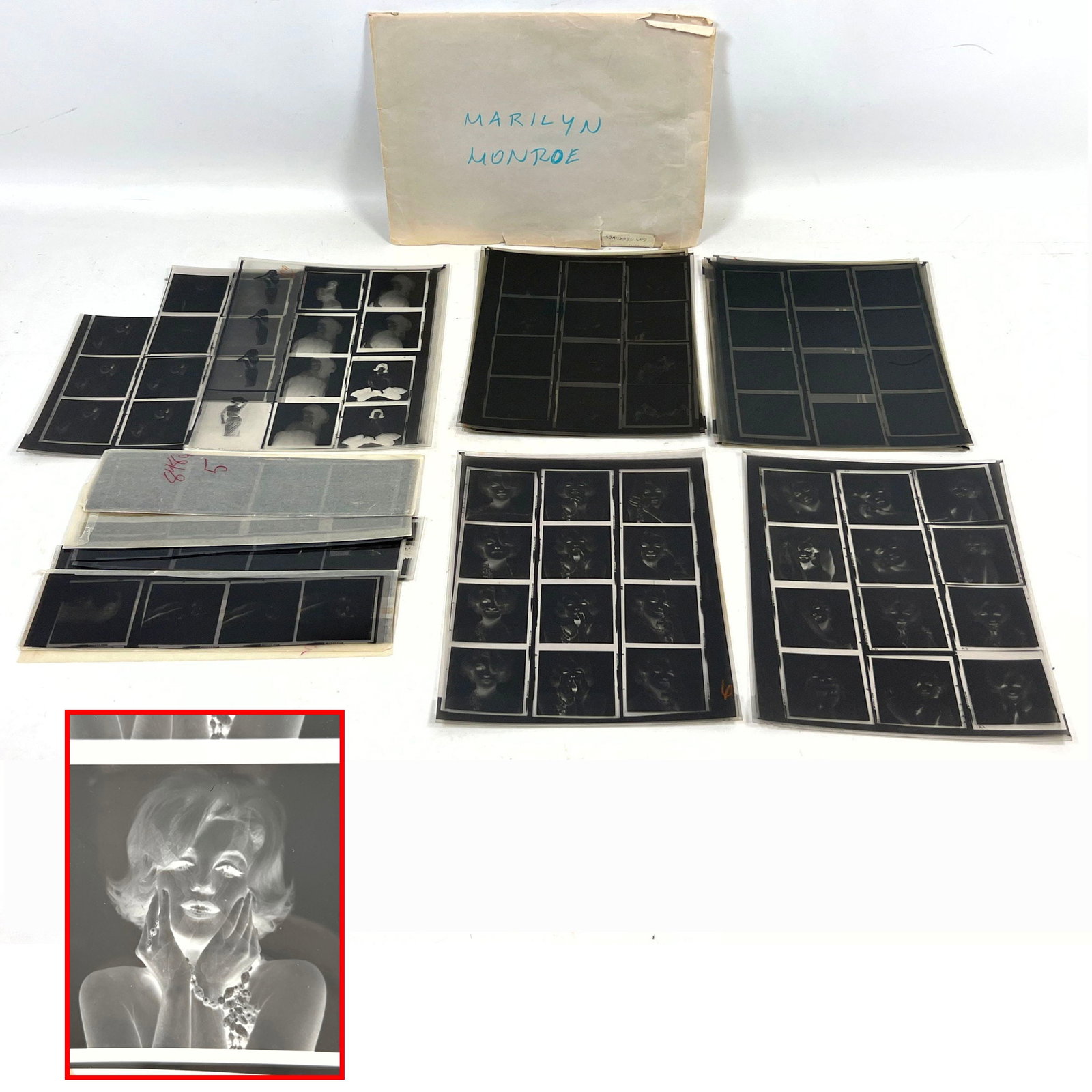 Large Lot Assortment of Marilyn Monroe vintage 8x10 copy negatives after Bert Stern The Last Sitting (1 of 18)