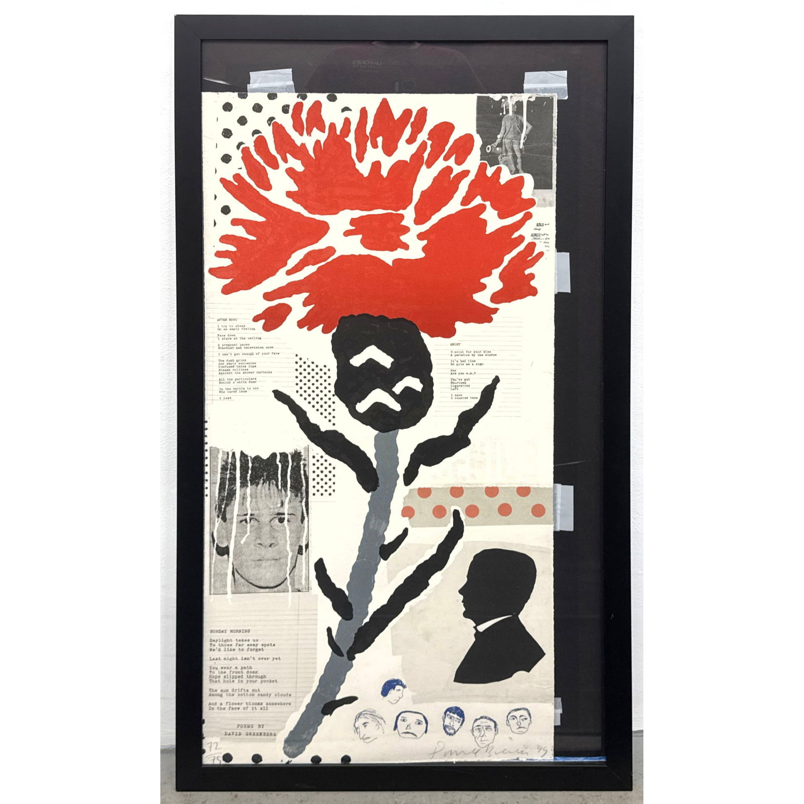 Donald Baechler color lithograph on paper titled Thistle dated 1999 numbered 72/75 and pencil signed: Donald Baechler color lithograph on paper titled Thistle dated 1999 numbered 72/75 and pencil signed. Dimensions: Height: 50 inches, Width: 28 inches. ---