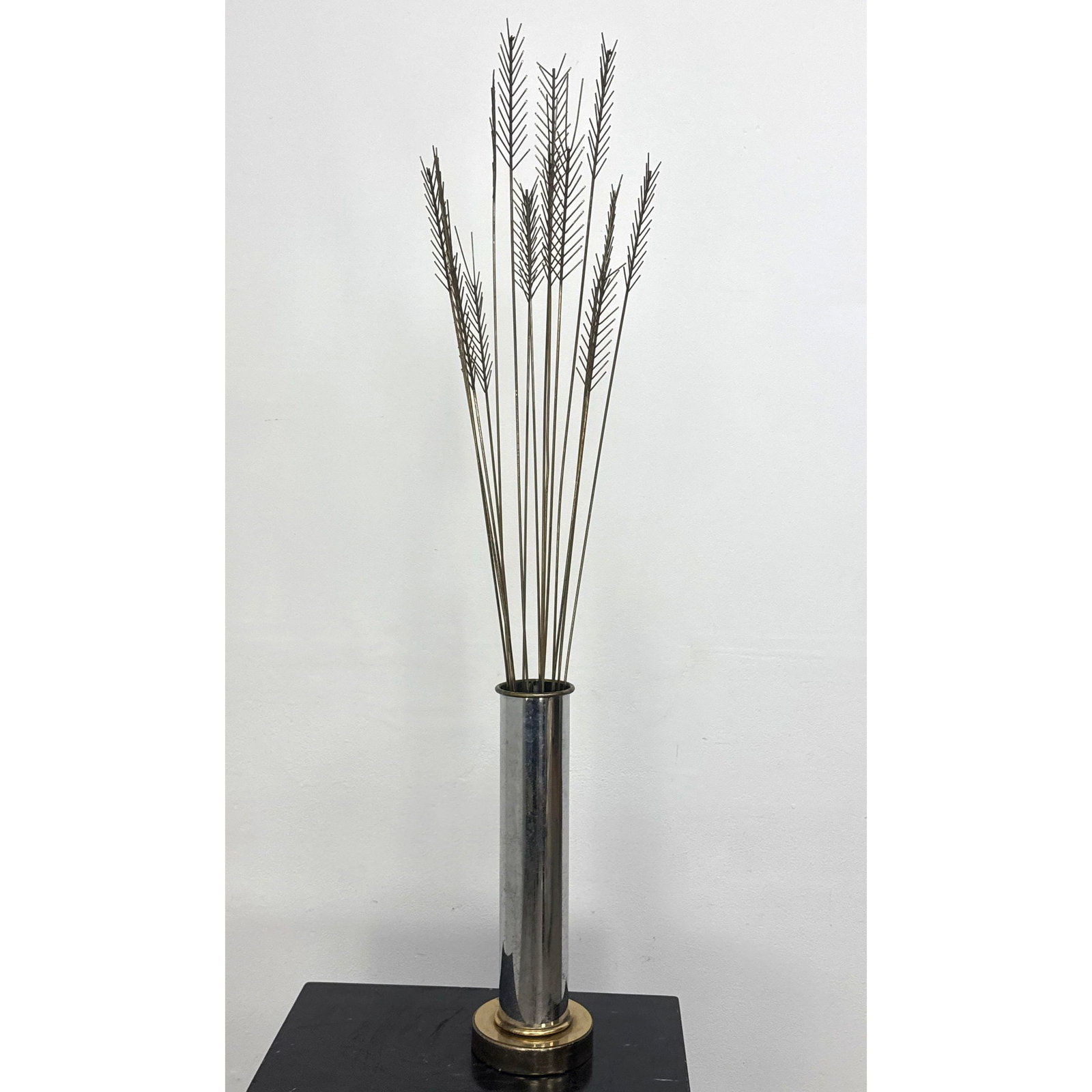 Vintage Mid Century Curtis Jere Sheaves of Wheat Lamp, Signature worn. (1 of 11)