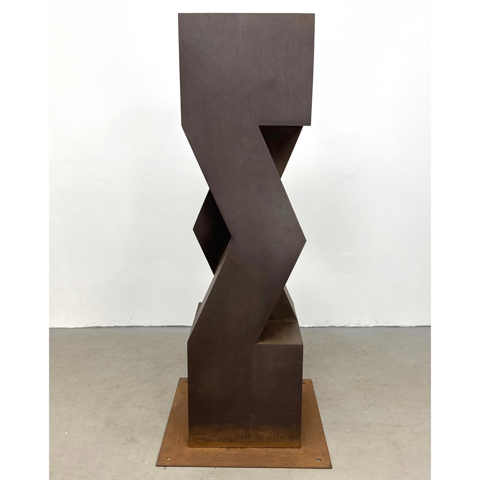 Gerald DiGiusto geometric abstraction caryatids sculpture grouping caryatid 2 Cor-ten steel monument (1 of 12)