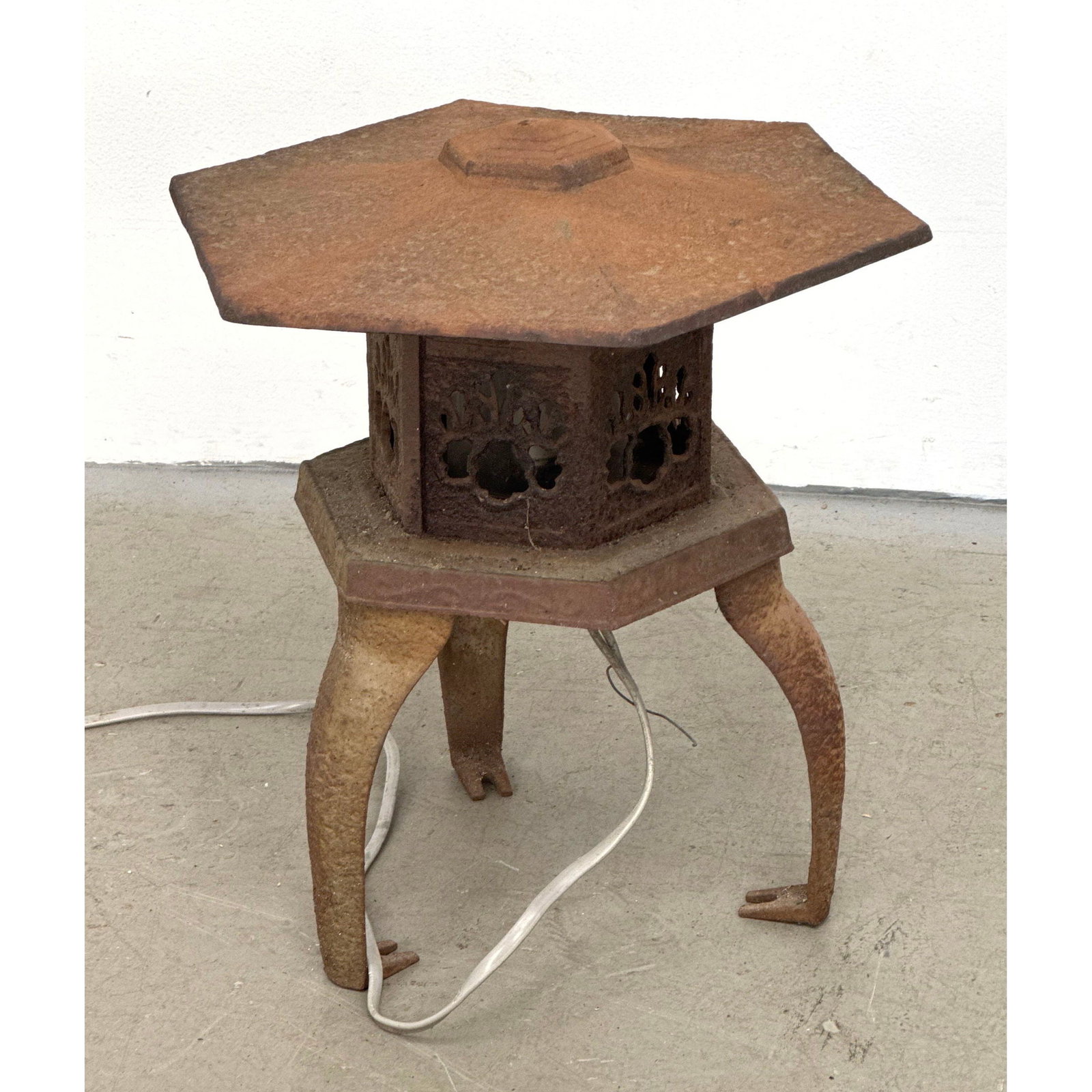 Japanese cast Iron Garden Lantern (1 of 10)