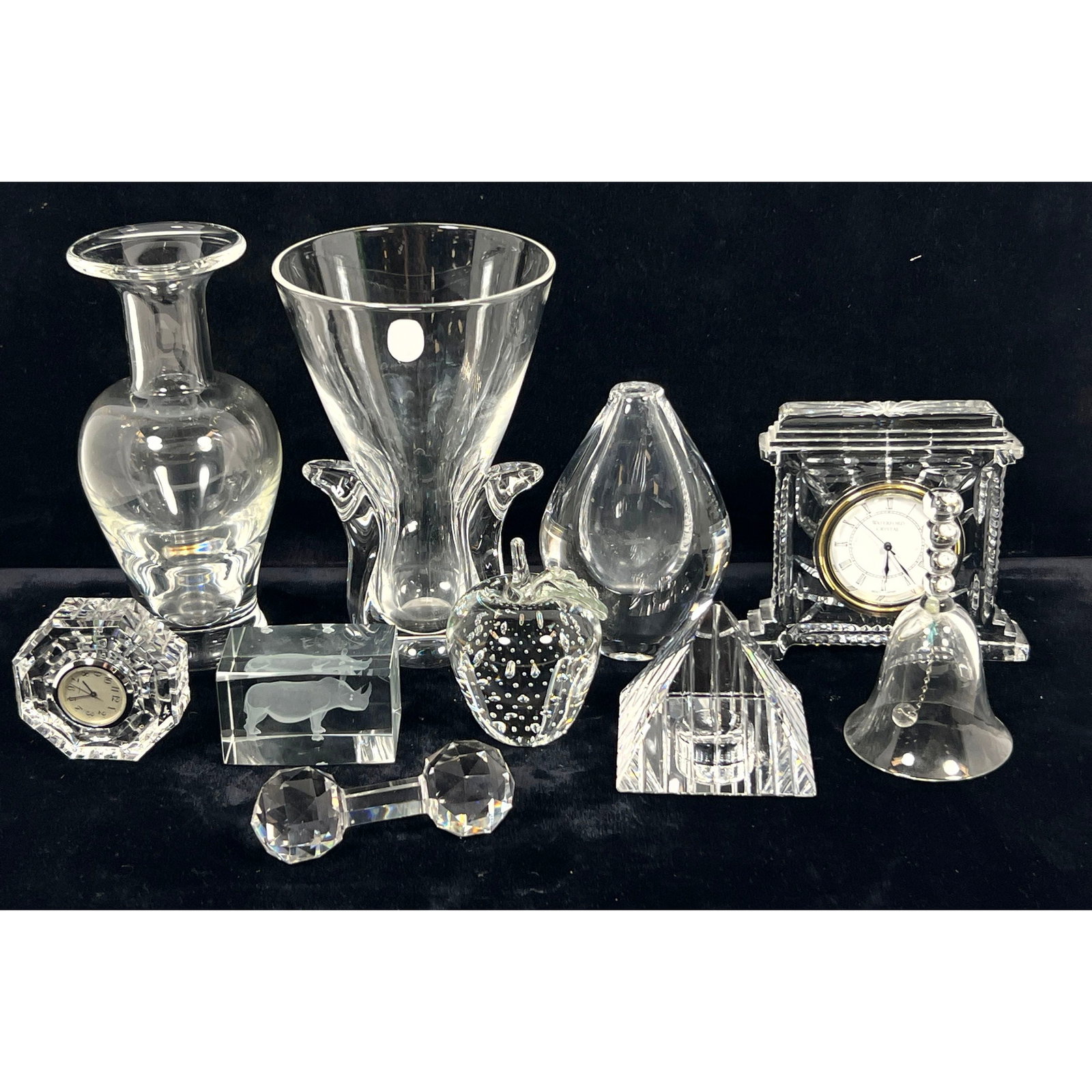 Large lot Crystal Objects. Steuben, Orrefors, Wheaton Village, Waterford, (1 of 18)