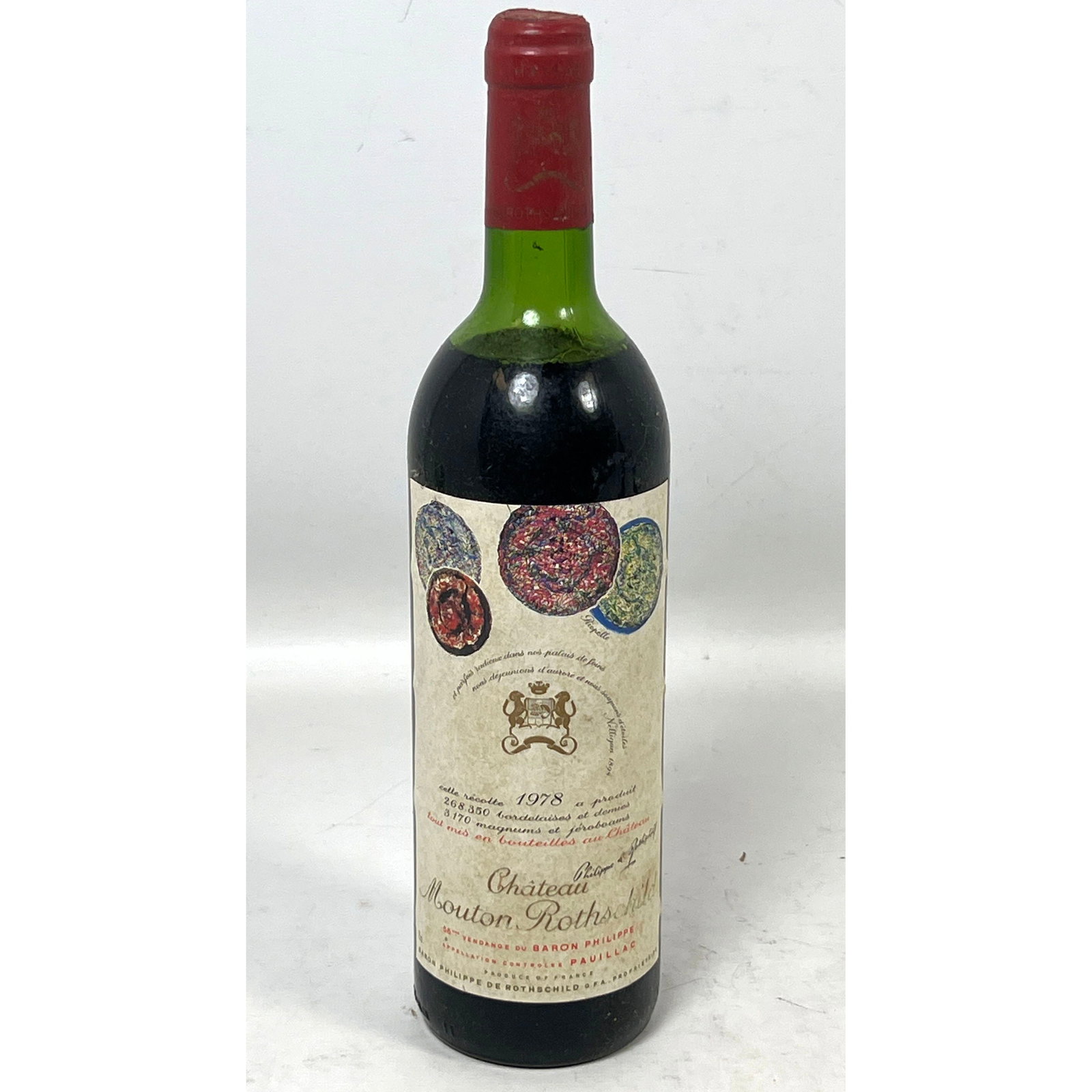 1978 Chateau Mouton Rothschild Pauillac Premier Cru Classe Red Bordeaux Wine with Jean-Paul Riopelle (1 of 6)