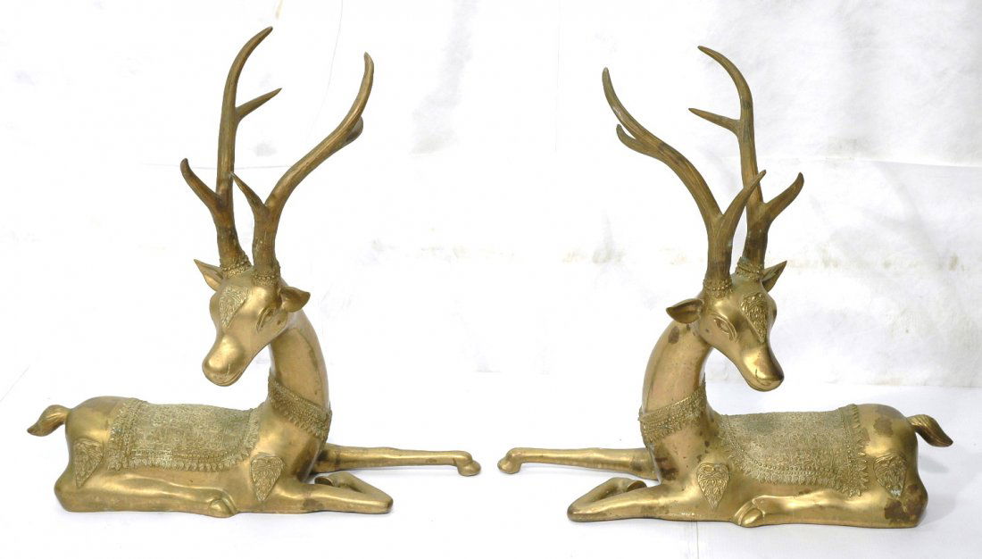 large brass deer