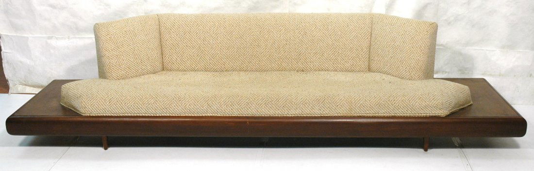 Adrian Pearsall Platform Sofa Couch Wide Wood Pl