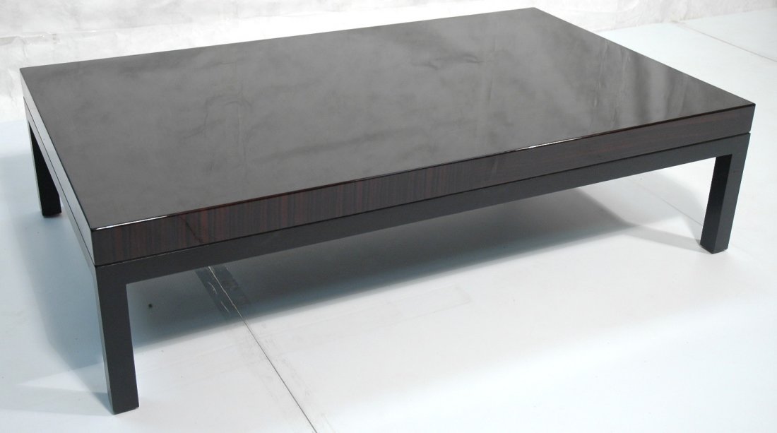 CHRISTIAN LIAIGRE Black Lacquer Cocktail Table. M: CHRISTIAN LIAIGRE Black Lacquer Cocktail Table. Modernist minimalist high gloss black coffee table. Very large. 1998-- Dimensions: H: 15.5 inches: D: 35.5 inches: L: 59 inches ---