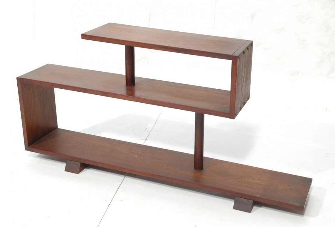 3 Tier Art Deco Bookshelf Display Unit Wood Cap Oct 01 2013