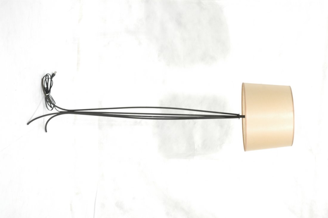 JEAN ROYERE style Hairpin Iron Floor Lamp. Contem: JEAN ROYERE style Hairpin Iron Floor Lamp. Contemporary tripod lamp-- Dimensions: H: 55 inches ---
