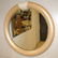 KARL SPRINGER Style Round Lacquered Wall Mirror.
