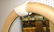 KARL SPRINGER Style Round Lacquered Wall Mirror. - 2