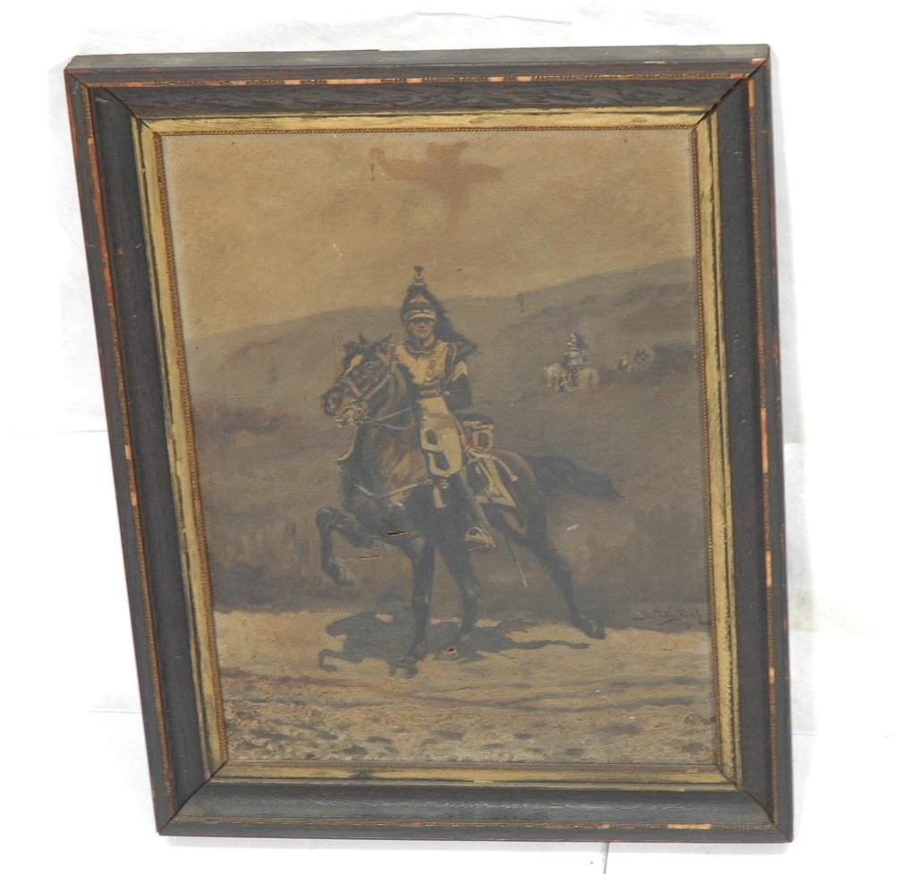 R. Martine Reay Illustration Oil Painting On Canv: R. Martine Reay Illustration Oil Painting On Canvas. Puppet Crown.-- Dimensions: Image Size: H: 15.5 inches: W: 11.5 inches ---