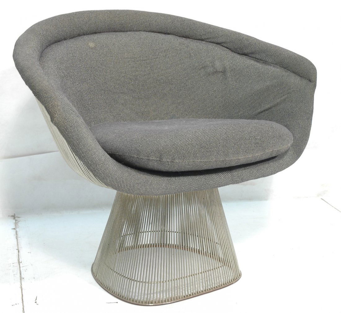 Warren Platner Lounge Chair. Knoll. Wire frame.: Warren Platner Lounge Chair. Knoll. Wire frame. -- Dimensions: H: 30 inches: W: 36 inches: D: 25 inches ---