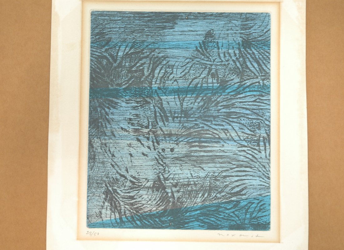 Max Ernst 23/50 Etching Print. Pencil signed and: Max Ernst 23/50 Etching Print. Pencil signed and numbered.-- Dimensions: Image Size: H: 9 inches: W: 7.5 inches ---