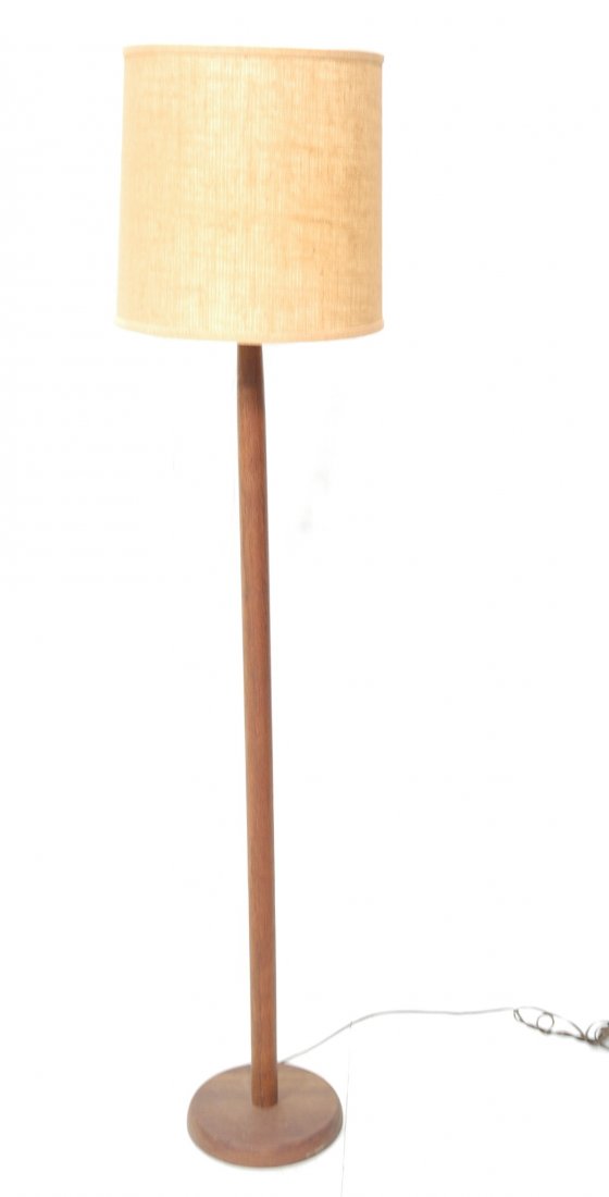 American Modern Walnut Floor Lamp. Phil Powell St: American Modern Walnut Floor Lamp. Phil Powell Style.-- Dimensions: H: 57 inches: W: 12.5 inches ---