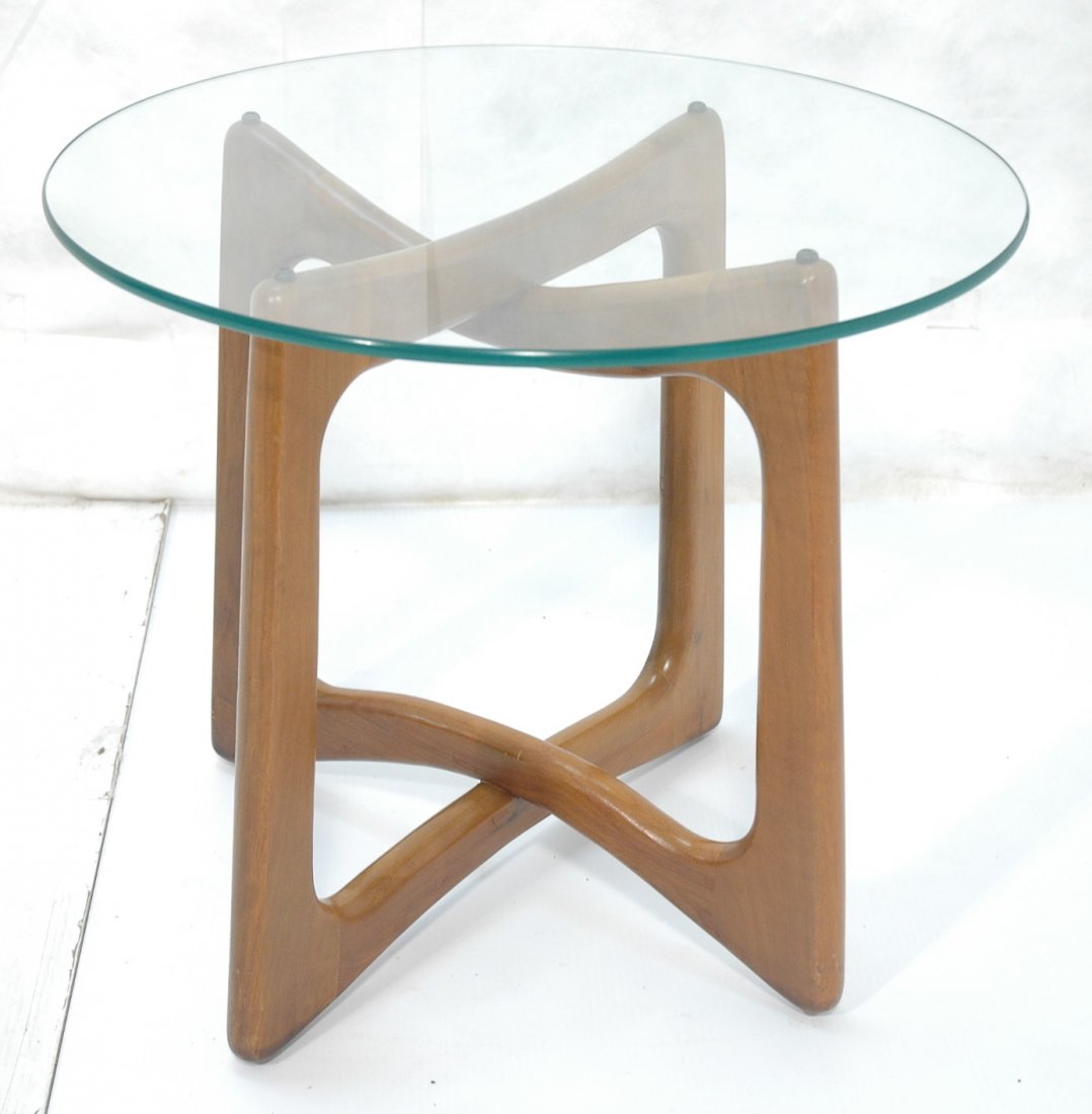 pearsall glass top side table. round glass pearsall glass top side table. round glass