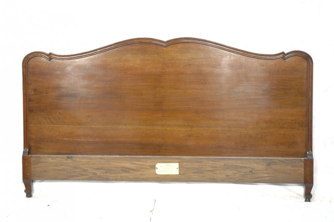Country French King Size Headboard. Scroll Top Be: Country French King Size Headboard. Scroll Top Bed . Don Ruseau Inc label. -- Dimensions: H: 45 inches: W: 79 inches ---