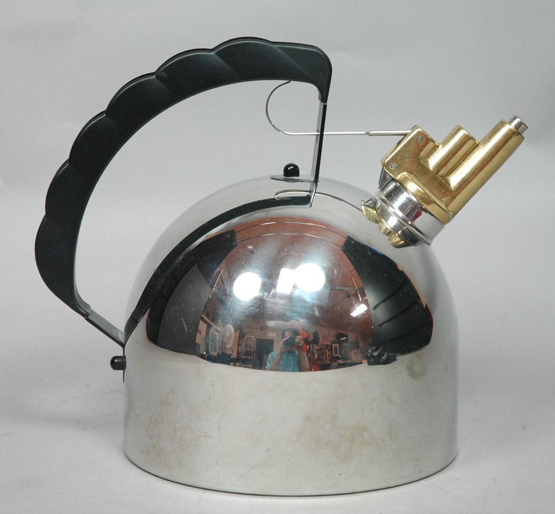 ALESSI Italian Chrome Brass Whistling Teapot. Vin Jun 03, 2014
