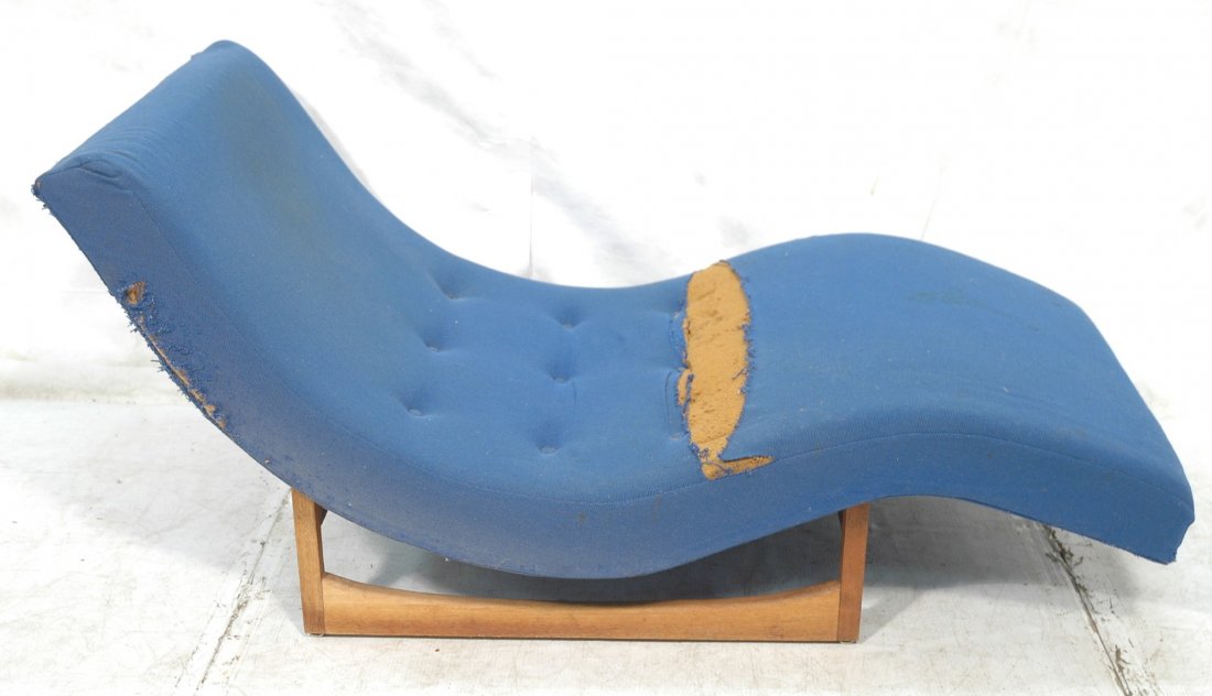 ADRIAN PEARSALL Lounge Chair. American Modern fra: ADRIAN PEARSALL Lounge Chair. American Modern frame. Wave design.-- Dimensions: H: 29 inches: W: 62 inches: D: 36 inches ---