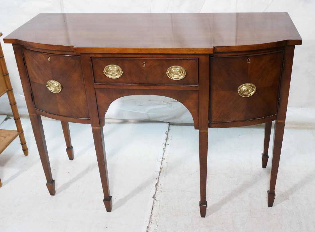 Statton Sheraton Style Sideboard Server. Mahogan: Statton Sheraton Style Sideboard Server. Mahogany. Tapered Legs.-- Dimensions: H: 36 inches: W: 50 inches: D: 20.25 inches ---