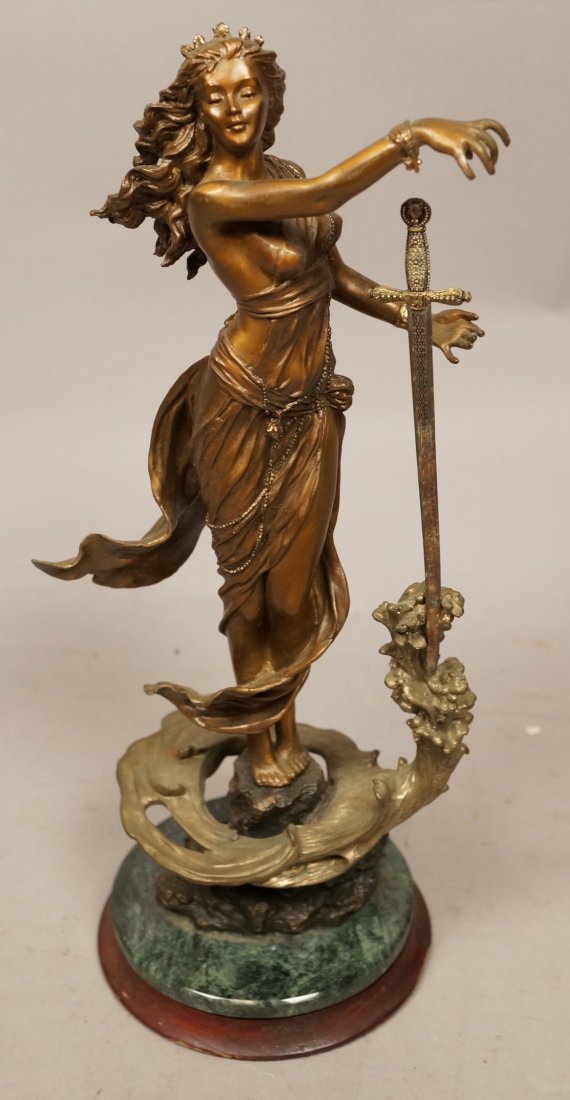 Franklin Mint Bronze Sculpture. The Lady of The