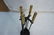 Set Modernist Fireplace Tools. Black Iron with Br - 2