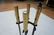 Set Modernist Fireplace Tools. Black Iron with Br - 5