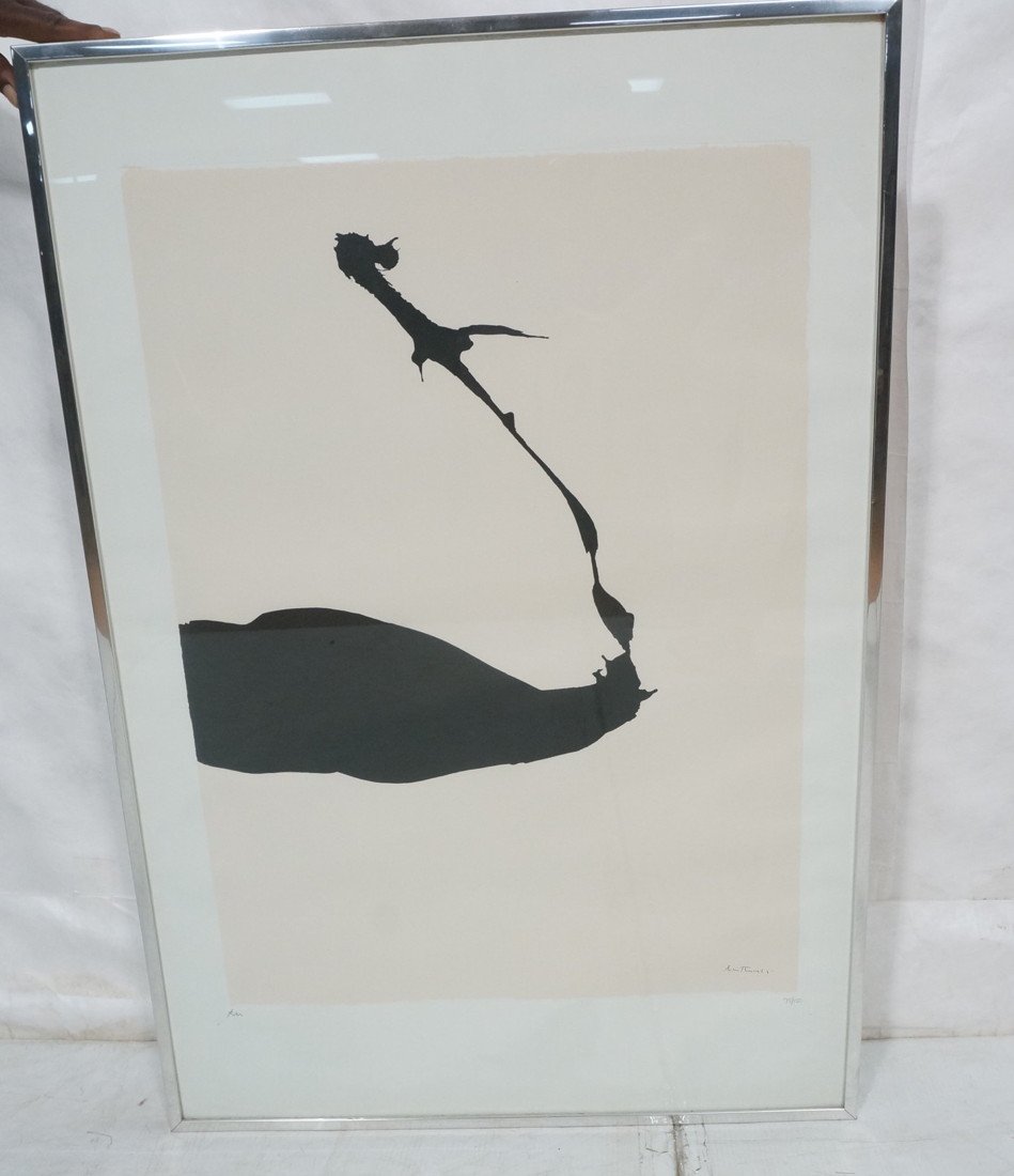 ROBERT MOTHERWELL Lithograph Print. "Africa Serie: ROBERT MOTHERWELL Lithograph Print. "Africa Series". Signed & Numbered 79/150. -- Dimensions: H: 30.5 inches: W: 23 inches ---