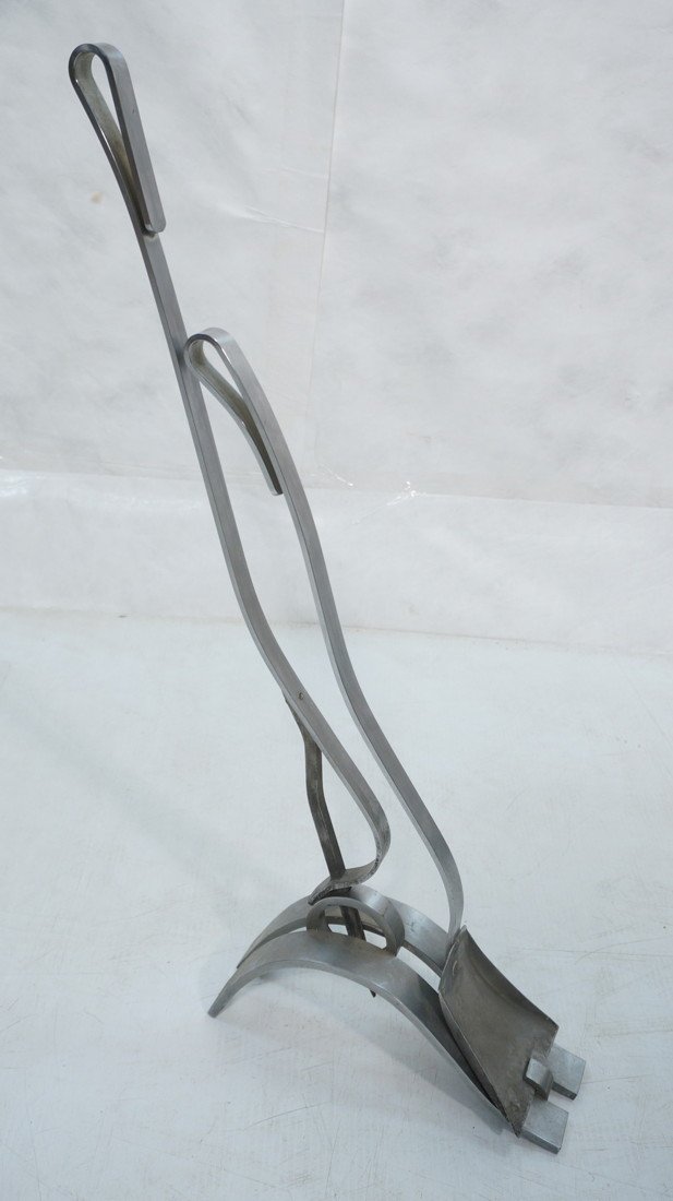Modernist Sculptural Fireplace Tools. All fit int: Modernist Sculptural Fireplace Tools. All fit into each other. Unmarked.-- Dimensions: H: 28 inches: W: 11.5 inches ---