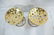 Pr SARREID Style Brass Corseted Stools. Pierced t - 2