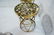Pr SARREID Style Brass Corseted Stools. Pierced t - 4