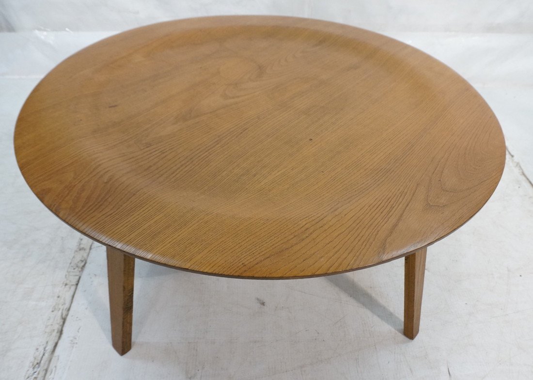 CHARLES EAMES Wood Coffee Cocktail CTW Table. HER: CHARLES EAMES Wood Coffee Cocktail CTW Table. HERMAN MILLER. Marked CTW. -- Dimensions: H: 15.5 inches: W: 34 inches: D: 34 inches ---