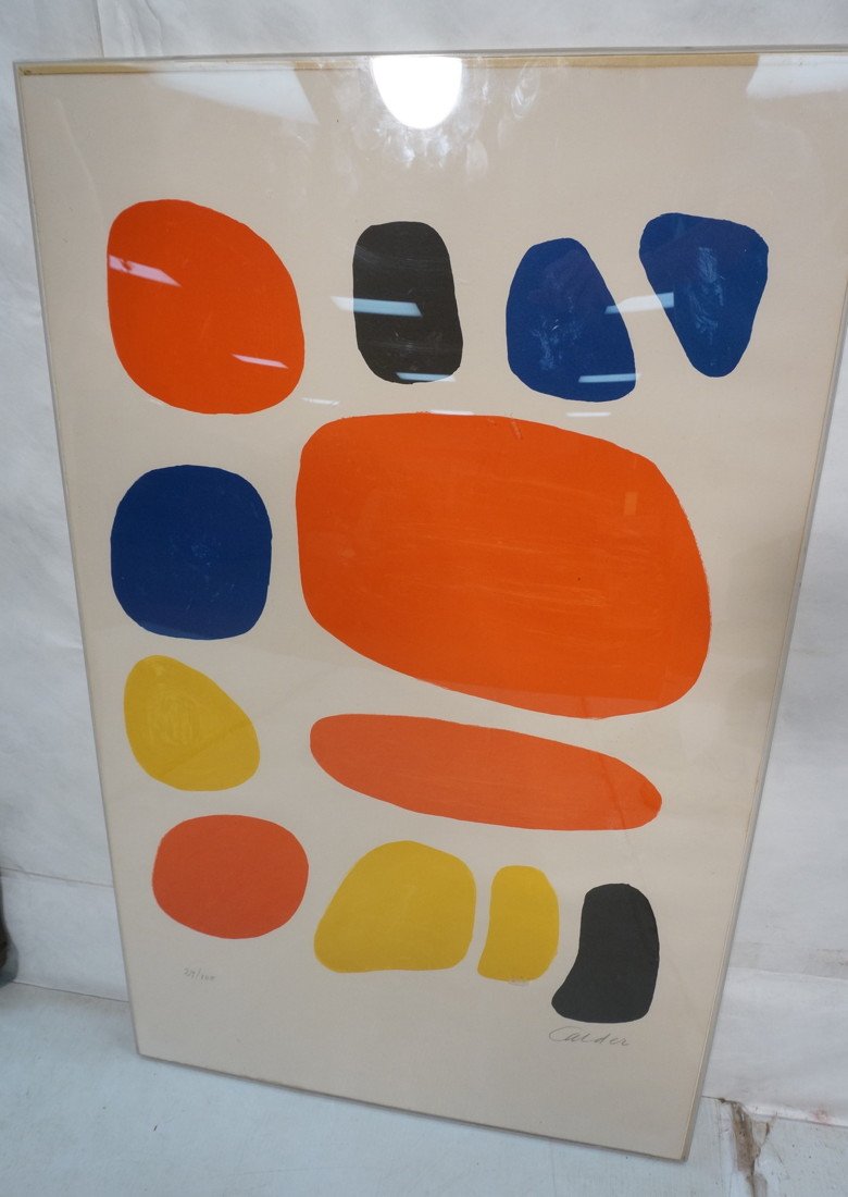Alexander Calder Lithograph Print. Signed and Nu: Alexander Calder Lithograph Print. Signed and Numbered. 27/100-- Dimensions: Image Size: H: 39.5 inches: W: 24.75 inches ---