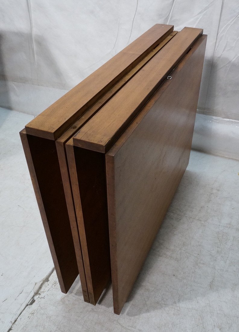 Modernist Drop Side Folding Dining Table. BRUNO M: Modernist Drop Side Folding Dining Table. BRUNO MATHSSON Maria Table. Each drop is 26"H x 35.5"W. Not marked.-- Dimensions: H: 28.5 inches: W: 9.5 inches: D: 35.5 inches ---