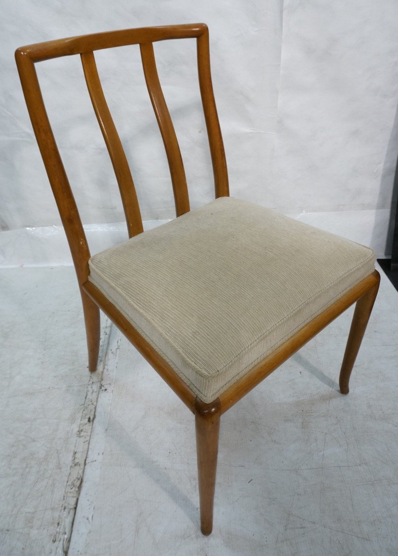 ROBSJOHN GIBBINGS Side Chair. Curved Spindle Back: ROBSJOHN GIBBINGS Side Chair. Curved Spindle Back. American Modern. Not marked. -- Dimensions: H: 35 inches: W: 22 inches: D: 23 inches ---